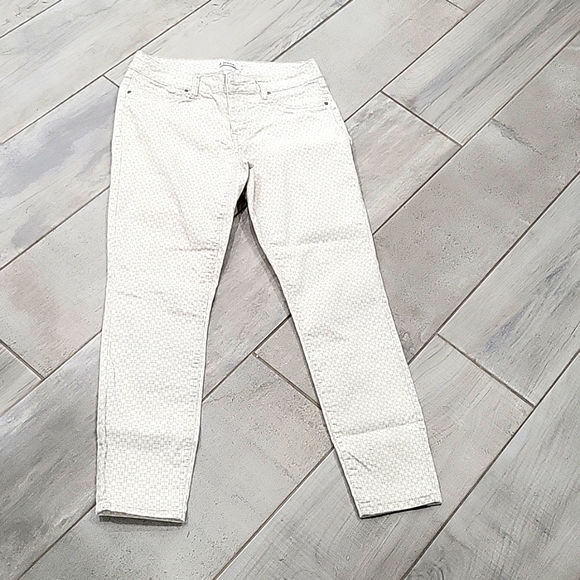 D.jeans white and tan jean size 6 #20 like new condition - Picture 1 of 6